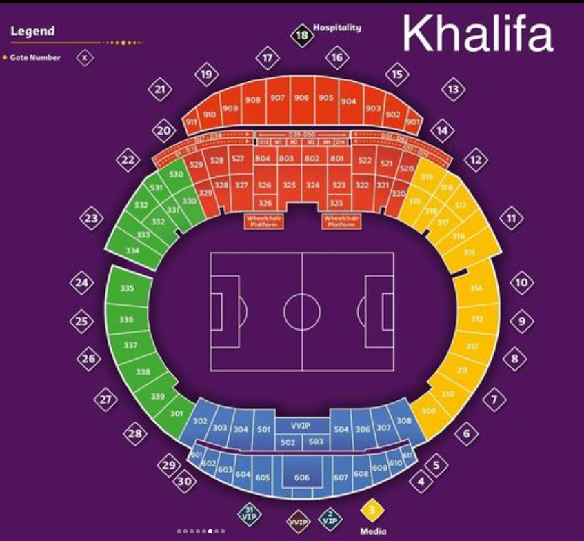 Khalifa International Stadium Seating Plan