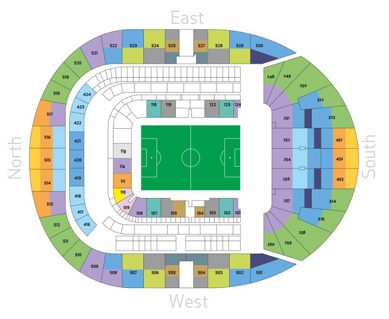 Tottenham Hotspur Stadium Seating Map